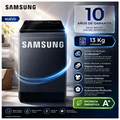 SAMSUNG - Lavadora EcoBubble 13kg WA40F13E4CPE Digital Inverter