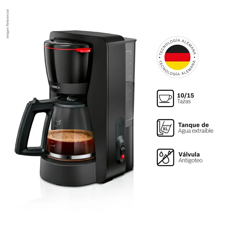 Cafetera de goteo Negra TKA2M113