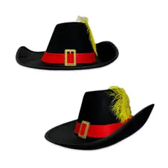 GENERICO - Sombrero Mosquetero Gato con Botas Cosplay Halloween Disfraz