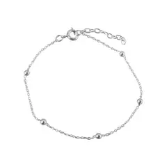 CLEO JOYAS & ACCESORIOS - Pulsera Danae Bolitas Plata
