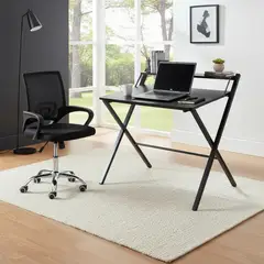 GENERICO - Escritorio Plegable con Silla de Oficina – Set para Estudio y Trabajo