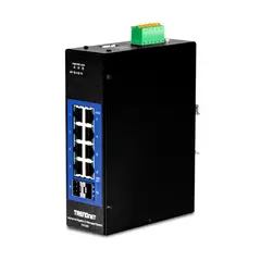 TRENDNET - Switch industrial L2 de 8 puertos Gigabit y 2 SFP  TI-G102i