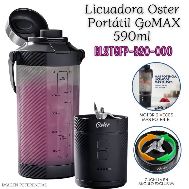 Licuadora Portátil GoMAX 590ml BLSTGFP-B20-000 – NEGRO