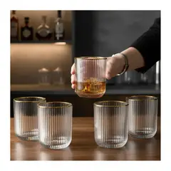 GENERICO - SET DE 6 VASOS DE CRISTAL
