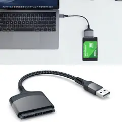 GENERICO - Cable Adaptador Sata a Usb 3,0 Aluminio / Lee un Disco Duro de forma Facil sin Instalarlo
