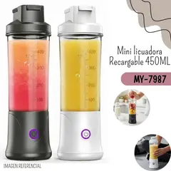 GENERICO - Mini licuadora Portátil Recargable 450ML MY-7987