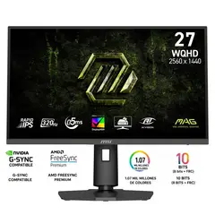 Msi - MAG 274QPF X32 – Monitor Gaming 27" WQHD Rapid IPS 320Hz 0.5ms HDR400