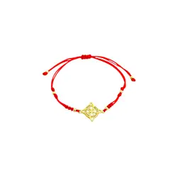 GENERICO - Pulsera de Hilo Rojo con Dije de Nudo de Bruja - Amara