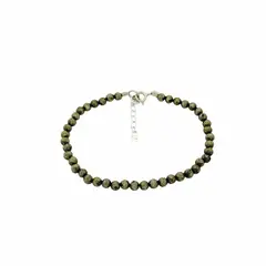GENERICO - Pulsera de Cuarzo Pirita con Accesorios de Plata 950 - Samara