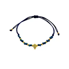 GENERICO - Pulsera de Hilo Azul con Dije de Mano de Fátima - Marión