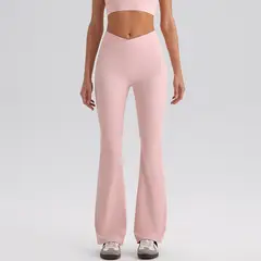 PUREPOWER - Crossover Flare Leggings , Tela Extra Suave, Compresión Ligera, Yoga, Corte de Bota, Para Mujer