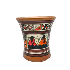 GENERICO - Vasija Ceremonial Andina de Cerámica – Artesanía Peruana Inspirada en el Arte Inca