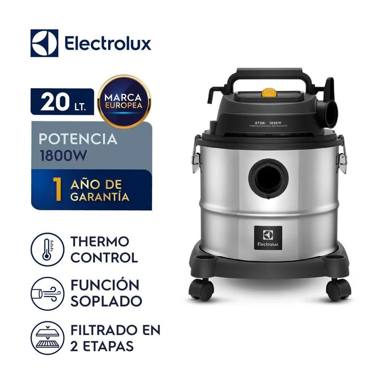 Limpieza profesional con GT20I 1800W, ThermoControl y soplador