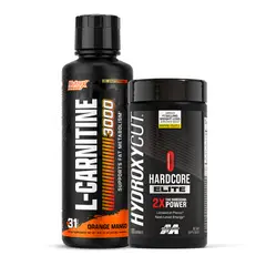 NUTREX RESEARCH - L-Carnitina Liquida - 31 Serv Orange Mango + Hydroxycut Hardcore Elite - 100 Cap