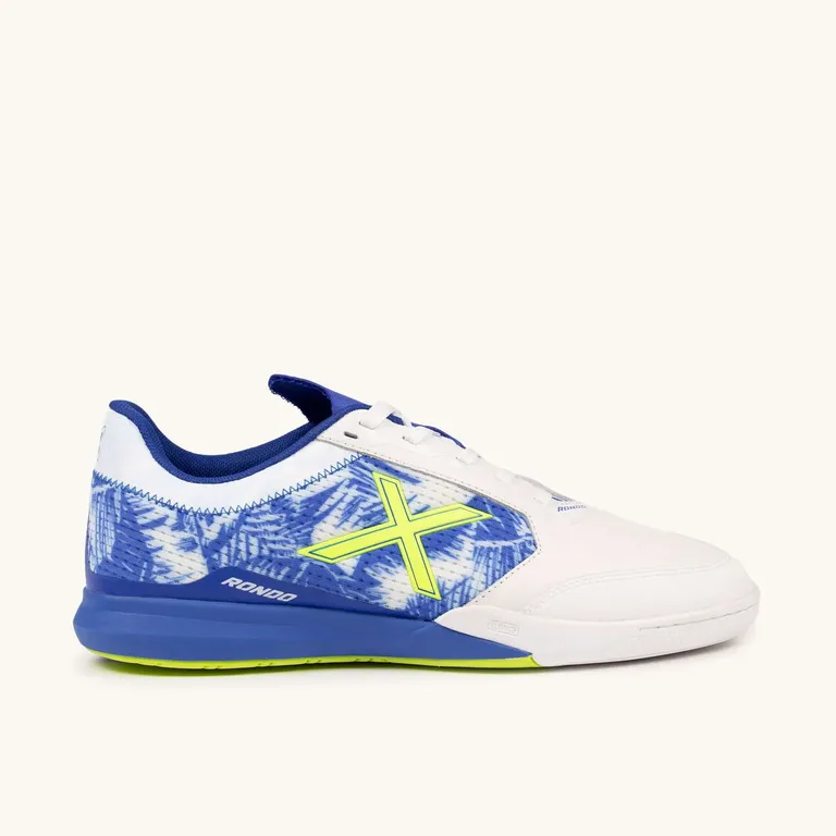 RONDO 23 Zapatillas de Fútbol Sala Diseño Palmeras Azul y Flúor
