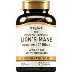 PIPING ROCK - Melena de León, 2100 mg por capsula, 90 servicios