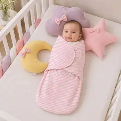 GENERICO - Regalo Baby Shower Niña | almohadas de cuna y manta envolvente algodón pima 0-3
