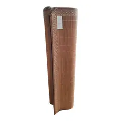 WELL BEING - Tapete Petate de Bambú Natural 2 x 2 m Well-Being + Bolsa + Regalo Pack x5 Paños de Cocina