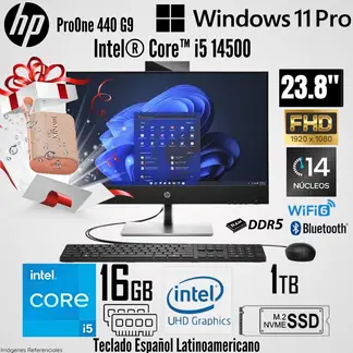 HP - All in One ProOne 440 G9 Intel Core i5-14500 16GB RAM 1TB SSD 23.8" FHD Win 11 Pro