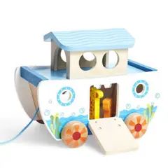 HAPE - Arca de Noé para encajar de madera 17 piezas