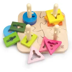HAPE - Rompecabezas clasifica y apila figuras geométricas 16 piezas