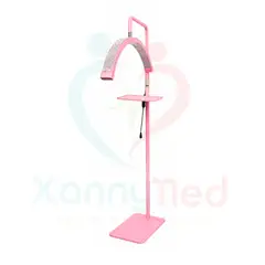GENERICO - LAMPARA MEDIA LUNA DE PEDESTAL CON BRILLO
