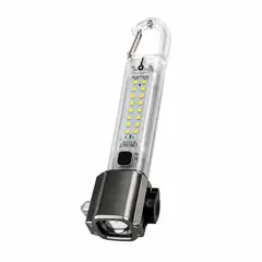 INSPIRA MARKET - Linterna LED Recargable Multifuncional con Zoom, Imán y Luz de Emergencia