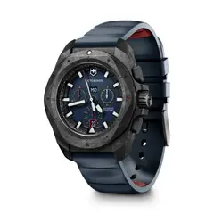 Victorinox - Reloj I.N.O.X Chrono Carbon Hombre Negro Correa de Caucho