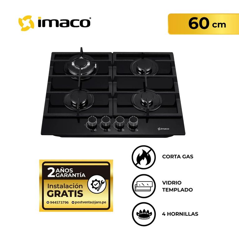 Cocina empotrable Gas X4 Quemadores IENC60