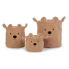 CHILDHOME - Juego de 3 cestas de ropa Teddy –