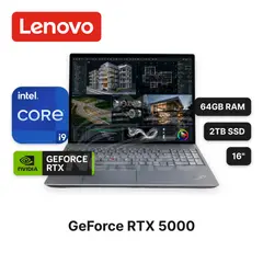 LENOVO - REACONDICIONADO Laptop ThinkPad P16 Gen 2 Core I9-13950HX 64GB 2TB SSD RTX 5000 16"
