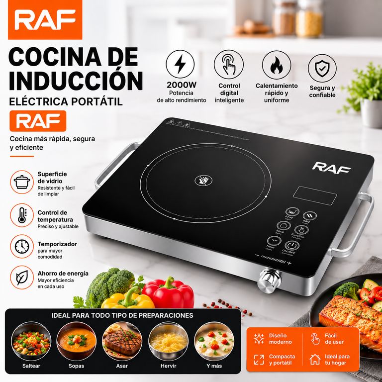 COCINA ELÉCTRICA INFRARROJA UNA HORNILLA RAF