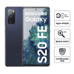 SAMSUNG - Celular Galaxy S20 FE 6.5 Pulg. 6GB RAM 128GB Android 10 -Azul