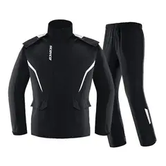 SCOYCO - Ropa Impermeable para ir al trabajo RC10-2 Negro Talla XL