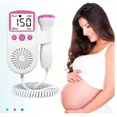 GENERICO - DOPPLER FETAL MEDIDOR DE RITMO CARDIACO COLOR ROSA
