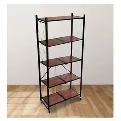 GENERICO - ESTANTE PLEGABLE DE 5 NIVELES DE MADERA