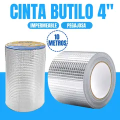 SM - CINTA DE BUTILO IMPERMEABLE DE REPARACION 4" X 10 METROS