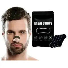 OEM - 30 Tiras Nasales negro Anti Ronquido Respira Mejor Set 30 Unidades despeja nariz respiracion