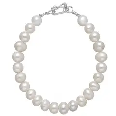KARMY - Pulsera Unisex Perla Del Río Original Regalo Plata 950