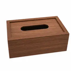 INSPIRA MARKET - Dispensador de Servilletas de Madera 22 x 12 x 9 cm Madera Rojizo
