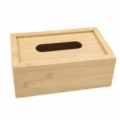 INSPIRA MARKET - Dispensador de Servilletas de Madera 22 x 12 x 9 cm Beige