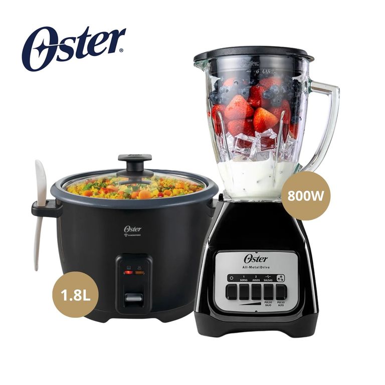 COMBO Olla Arrocera 1.8 LT + Licuadora de 800W Pica Hielo