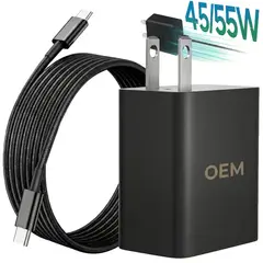 OEM - Cargador 45W a 55W Ultra Carga Rápida Compatible Samsung XiaomI