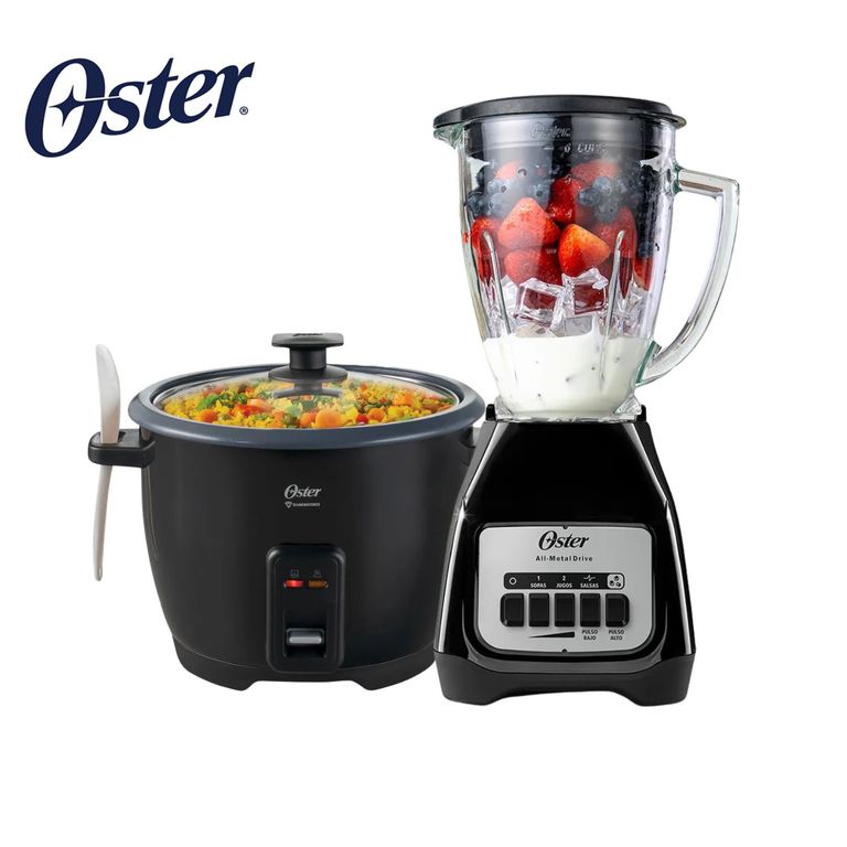 Licuadora de 800W Pica Hielo + Olla Arrocera 1.8 Litros DiamondForce