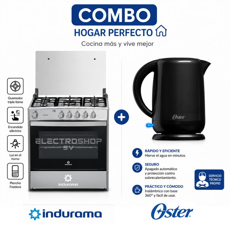 Cocina Cantabria 5 Hornillas Croma + Hervidor Oster