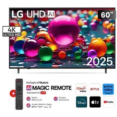 LG - Televisor 60 Ai Thinq Smart 4K UHD 60UA8050PSA con Control magic 2025