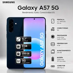 SAMSUNG - Celular Galaxy A57 5G 8GB - 256GB AZUL