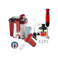 OSTER - Combo batidora de Inmersión + Extractor 400 W y Batidora FPSTHM360R