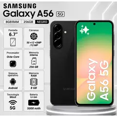 SAMSUNG - CELULAR Galaxy A56 8GB RAM 256GB NEGRO