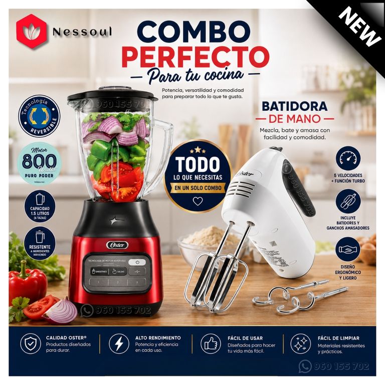 Licuadora con tecnología reversible BLSTPEG-CRT+ Batidora de Mano FPSTHM3532